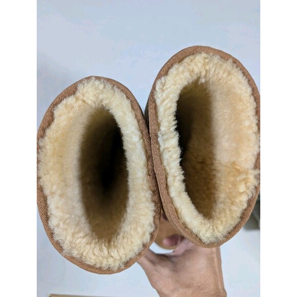 UGG Classic Tall II Boots Womens 8 Sheepskin Chestnut Brown Winter Outdoor - Picture 9 of 14